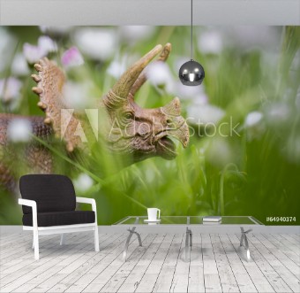 Picture of Triceratops in Wiese